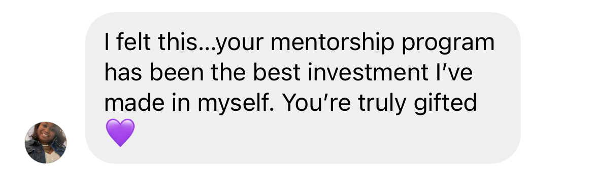 Testimonial: the best investment I've made in myself